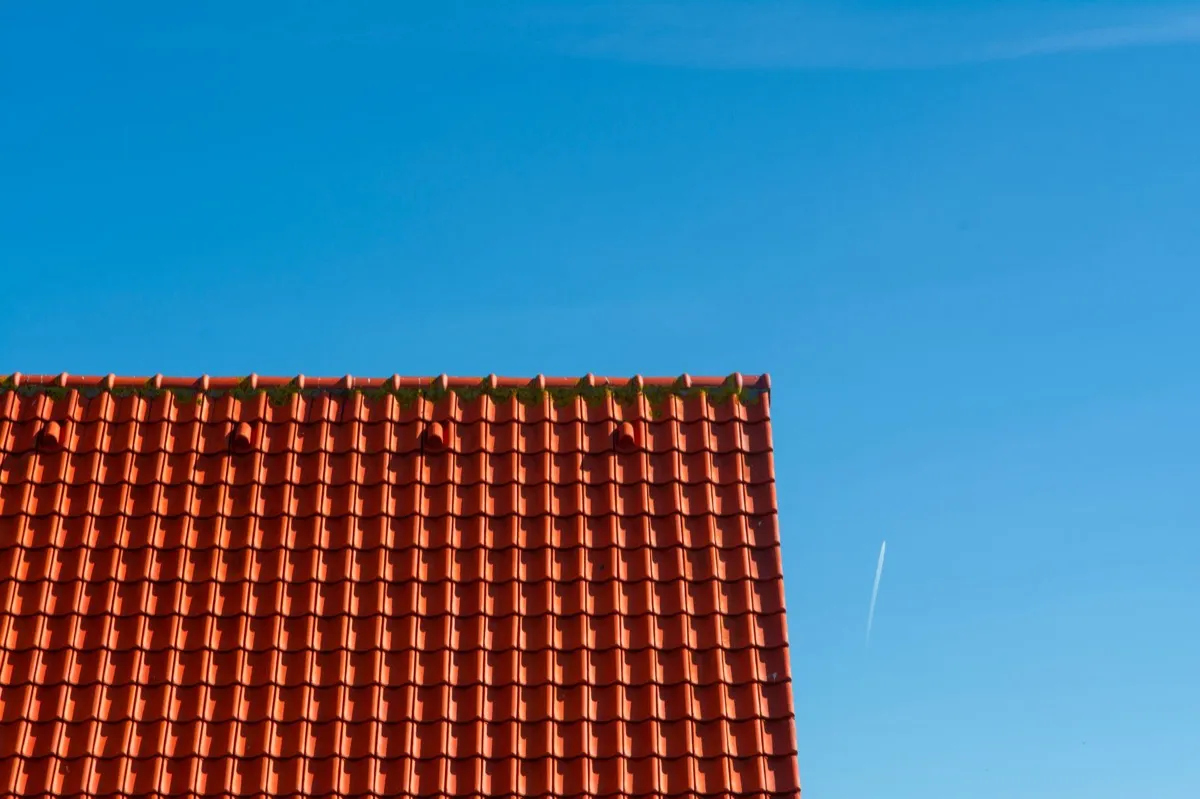 Tile roof gable in full sun, the kind of exposure that sets roof life in Owensboro, KY